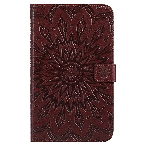 JIan Ying Cover für Samsung Tab A6 7.0, Galaxy Tab ein 7.0" Case - Slim PU Leder Tri-Fold Ständer Klapp Schutzhülle für für Samsung Galaxy Tab A 7.0" (2016) SM-T280/T285 Tablet Sunflower Brown von Generic