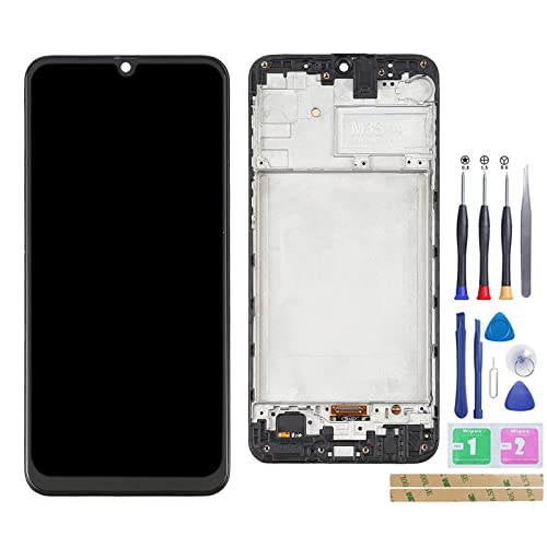 Jinyan LCD-Bildschirm für Gala-xy M21 M215F/SM-M215F/DSN LCD Display Außen Glas Touch Screen Digitizer Full Assembly Ersatz (Schwarz Mit Rahmen) von Generic