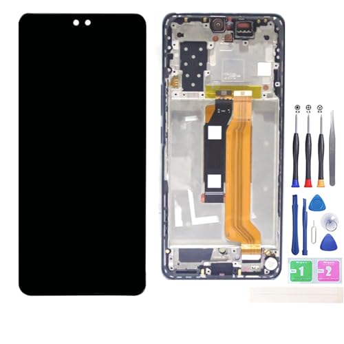 Jinyan LCD-Bildschirm für Hua-wei Ho-nor 90 Pro REP-AN00 LCD Display Außen Glas Touch Screen Digitizer Full Assembly Ersatz (Schwarz) von Generic