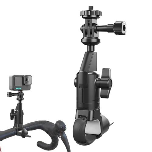 Kamera Mount Clamp - 360 Grad Action Kamera Handlebar Stand | Motorrad Handlebar Mount Bracket | Kamera Mount Friction Arms | Photography Holder for Cycling Enthusiasts von Generic