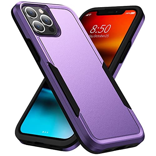 Kompatibel mit iPhone 13 Pro Max Hülle, TPU + PC Hochleistungsschutz Stoßfeste Hülle für iPhone 13 Pro Max, Violett von Generic