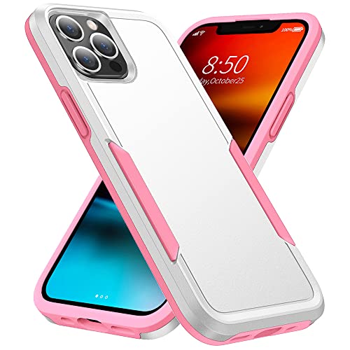 Kompatibel mit iPhone 13 Pro Max Hülle, TPU + PC Hochleistungsschutz Stoßfeste Hülle für iPhone 13 Pro Max, Weiß von Generic