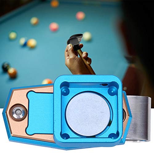 Kreidehalter Pool-Billard, Pool-Kreide-Kreidehalter Mini Tragbare Magnetische Billard-Kreideetui-Box mit Festem Clip Pool-Snooker-Sportzubehör (BLUE) von Generic