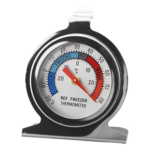 Kühlschrank-Thermometer – Kühlschrank-Analog-Thermometer, Großes Zifferblatt, Temperaturanzeige Für Kühlschrank, Klares Zifferblatt, Backwerkzeug Für Zuhause, Reisen, Picknick Und Grillen von Generic