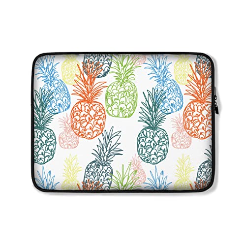 Laptop Hülle Tasche Handgezeichnetes Ananas-Muster Laptop-Schutzhülle Mode Laptoptasche Stoßfeste Tablet Tasche Hülle 15In, Für Laptops, Männer von Generic