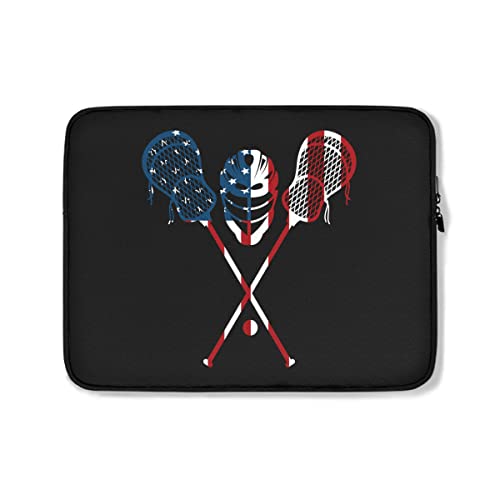 Laptophülle Lacrosse, Amerikanische Flagge, 4. Juli Laptop Aktentasche Stoßfeste Tablet Tasche Hülle Mode Laptoptasche 15In, Für Frauen, Laptops von Generic