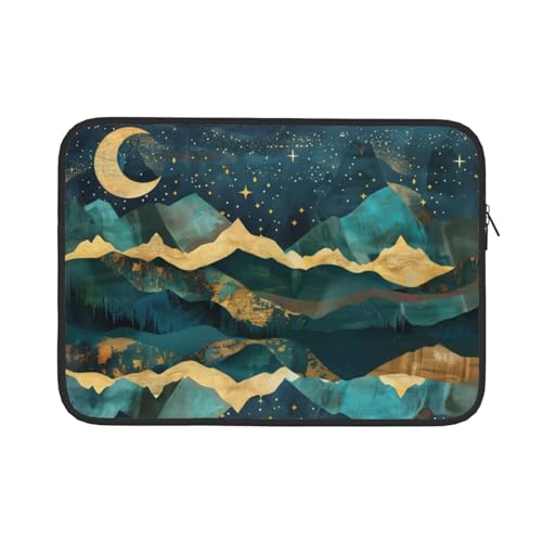 Laptophülle Nacht Und Berge Druck Notebook Hülle Wasserdicht Laptop-Abdeckung Multifunktion Notebook Hülle Tasche 15In, Für Laptops, Männer von Generic