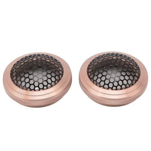 Lautsprecher-Mesh-Grill-Abdeckung, 54 Mm, Stoßfest, Rund, Lautsprecher-Grill-Abdeckung, Schutz für Zuhause (Gold) von Generic