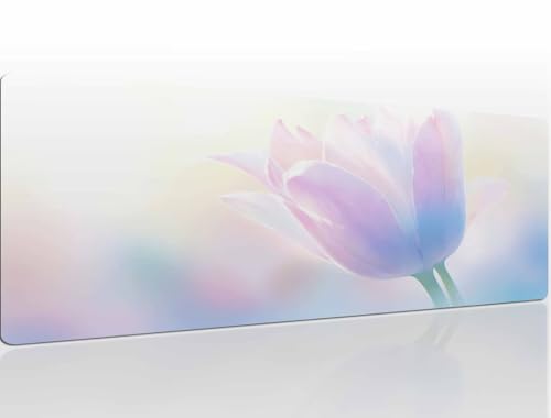 Mauspad 1600x800x4 mm Tulips Mousepad XXL, Speed Gaming Mauspad Groß Mouse Pad Schreibtischunterlage, Wassxerdicht Maus Pad, Mauspads Tischunterlage Schreibtisch Mouspad für Home Office A1414 von Generic