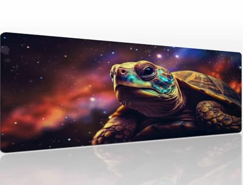 Mauspad 900x600x4 mm Turtle Mousepad XXL Gaming Mauspad Groß Mouse Pad Schreibtischunterlage Vernähte Kanten Wassxerdicht Maus Pad Mauspads Tischunterlage Schreibtisch Mouspad für Home Office A1426 von Generic