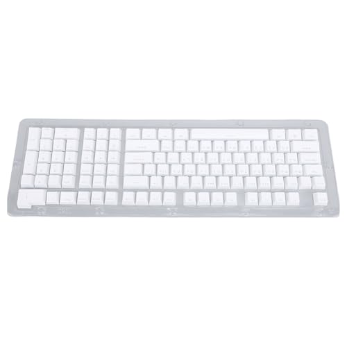 Mechanische Tastatur-Tastenkappen, Präzise Steuerung, Arabische Tastatur-Tastenkappen, Minimalistischer Stil für 112-Tasten-Tastatur (WHITE) von Generic