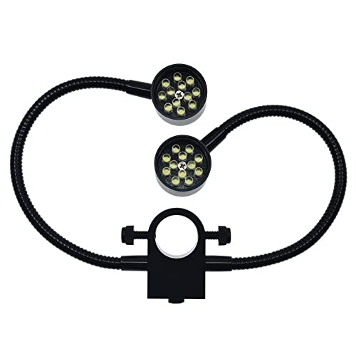 Mikroskop Mikroskop-Quellen-Universal-Doppelrohr-einstellbare LED-Lichtquellen-Taschenlampe for industrielles Digital-Video-Stereo-Mikroskop-Kameraobjektiv(32MM) von Generic