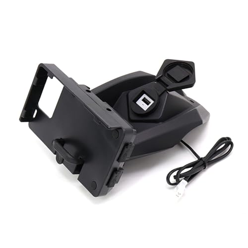 Motorrad-Navigationshalterung Für Yamaha Für N-MAX 125 155 Motorrad Telefon Navigation Halterung Wireless Für USB Für Lade Port Halter(USB and Holder) von Generic