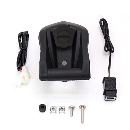 Motorrad-Navigationshalterung Motorrad Telefon Navigation Halterung Wireless Für USB Lade Port Halter Halterung Für Yamaha Für T-MAX 560 SX DX 2017-2021(Mounting Kit Only) von Generic