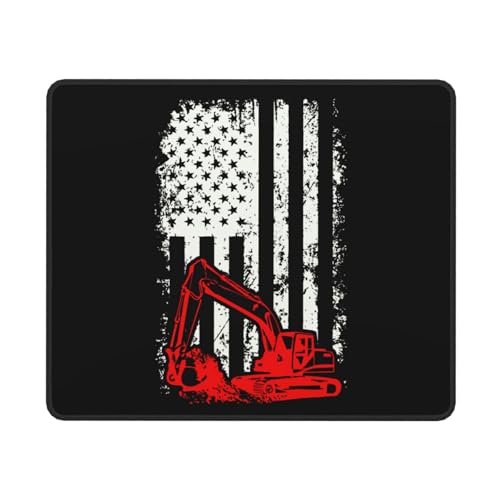 Mousepad, Bagger Mit Notleidender Flagge Gaming Mousepad Gummierte Unterseite Mousepad Tragbar Komputer-Mousepad Für Büroarbeiten Gamer 25X30Cm von Generic