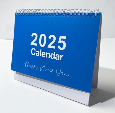 Neu Blau 2025 Kalender Monatliche Vertikale Flip Kalender Von Januar 2025 Bis 2025 Jahr der Unregelmäßigen Geschenk Für Home/ Rkv134 (Blue, 22.8x18.5cm) von Generic