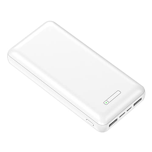 Powerbank 20000 mAh Creative Sucker Kabellose Powerbank 15 W Kabellose Schnelllade-Telefonbatterie Powerbank USB C Tragbares Ladegerät Powerbanks Externe Batterie Powerbank,Weiß von Generic