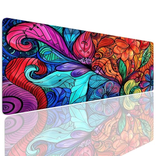 Schreibtischunterlage Mauspad Gaming Mousepad XXL Groß 1400x800x4mm Wassxerdicht Rutchfeste Schreibtisch Unterlage Mouse Pad mat Multifunktionales Schutz Mauspads, Mousepad Geisteswissenschaften 4-66 von Generic