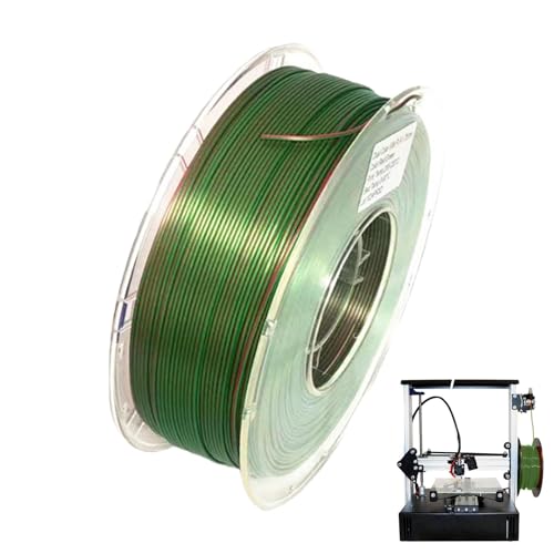 Seiden-3D-Drucker-Filament,Seiden-Filament - 1,75 mm Spulenfilament | Mehrfarbige Spule mit schnellem Farbwechsel, seidig glänzendes Filament für die meisten FDM-3D-Drucker von Generic