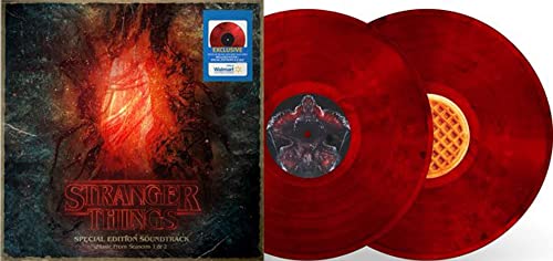 Stranger Things Special Edition Soundtrack (Music From Seasons 1 & 2) (Exclusive Red with Smoky Black Swirls Vinyl) plus Poster and Slip Mat von Generic