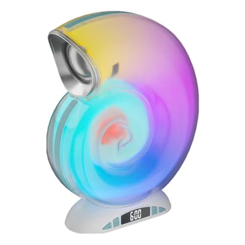 Tragbarer Conch-Lautsprecher, Conch-Lautsprecher | RGB-Beleuchtungslautsprecher | Musik-Player, Soundbox, kreativer Conch-Lautsprecher für Zuhause, Outdoor und Reisen von Generic