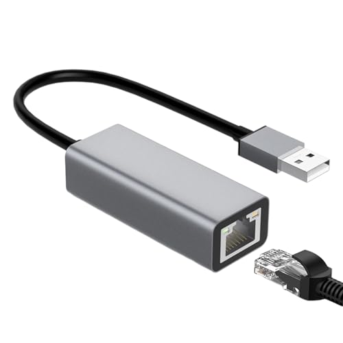 USB-Typ-C-Netzwerkadapter – USB-Typ-C-auf-Ethernet-Adapter, Typ-C-Ethernet-Adapter | USB-Typ-C-Netzwerkanschluss, Ethernet-Adapter für USB-Typ-C-Geräte, Netzwerkadapter für Bildung und Reisen von Generic