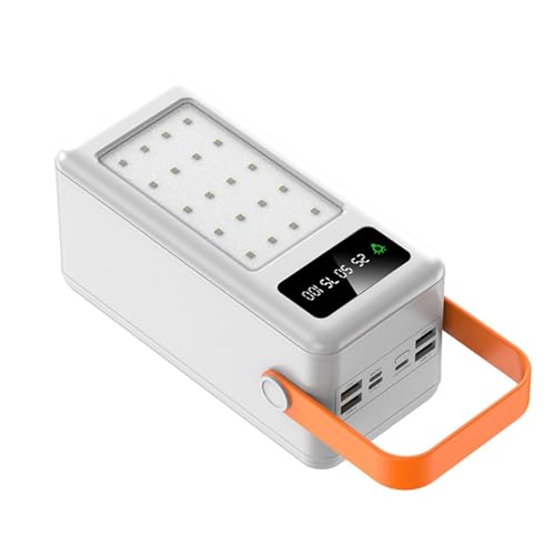 Ultraschnelle Lade-Powerbank mit großer Kapazität von 80000/100000/120000 mAh Milliampere, tragbare Mobile Stromversorgung, weiß, 120000 mAh von Generic