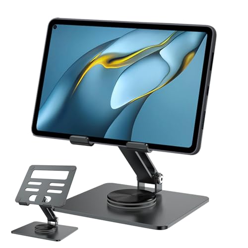 Verstellbarer Tablet-Ständer – 360° drehbarer Desktop-Dock-Halter | Stabiler und vielseitiger Tablet-Ständer für den Schreibtisch, ideal für Zuhause und bei der Arbeit, langlebiger Tablet-Halter für b von Generic