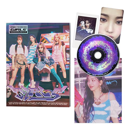 aespa - 2nd Mini Album [Girls] (REAL WORLD Ver.) Photo Book + CD-R + Sticker + Folded Poster + Polaroid Card + Photo Card + Poster + 2 Pin Button Badges + 4 Extra Photocards von SM Entertainment