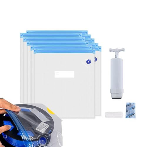 Aufbewahrung von Filamenten für 3D-Drucker, PLA-Filament-Trockner | Staubdichte Feuchtigkeitsversiegelungsbeutel, halten Sie das Filament für die Spule mit Pumpen-Dichtungsclips Aufbewahrung von Filamenten für 3D-Drucker, PLA-Filament-Trockner | Staubdichte Feuchtigkeitsversiegelungsbeutel, halten Sie das Filament für die Spule mit Pumpen-Dichtungsclips von Genérico