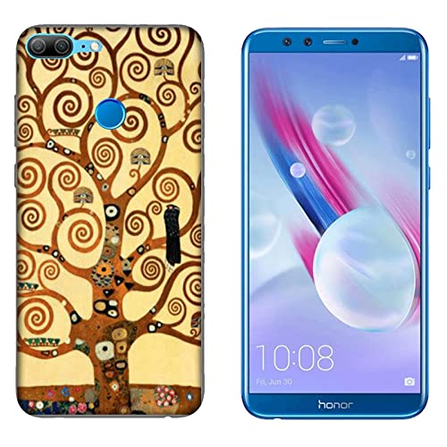 Generico Hulle Schutz kompatibel mit Honor 9 Lite Gustav Klimt Baum des Lebens (222) / Bedrucken Sie auch die Seiten/Telefon-Hartschale zum Aufstecken, rutschfest, Kratzfest, stoßfest, starrer Schutz von Generico