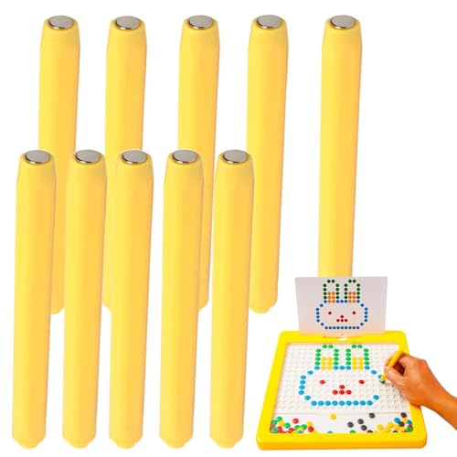 Magnetische Stifte für Zeichenbrett, Schreibtafelstifte mit Eingabestift, magnetischer Bleistift, 10 gelbe Magnapad-Kugelschreiber, Zeichenbrett, Stifte p von Genérico