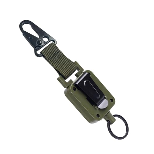 Badge Karabiner, einziehbarer Ausweishalter mit Karabinerclip | Schlüsselanhänger mit Schlüsselkette Verlängerungsring robust für Büroarbeiter Badge Karabiner, einziehbarer Ausweishalter mit Karabinerclip | Schlüsselanhänger mit Schlüsselkette Verlängerungsring robust für Büroarbeiter von Générique