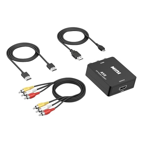 Générique AV Converter Adapter, Video Audio Adapter, AV Converter Kabel, Video Converter Kabel, Component Converter Adapter, AV to Component Converter, AV Video Converter für Familie, Freunde, Home von Générique