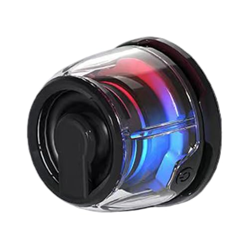 Générique Magnetischer kabelloser Lautsprecher, RGB LED Speaker, tragbarer kabelloser Lautsprecher mit Lichtern, kabelloser Lautsprecher mit Batteriebank, mehrfarbiger Licht-Lautsprecher für Reisen, von Générique