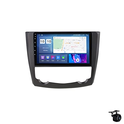 MLXABH Android 12 Auto Zubehör Autoradio für RE-NAULT KADJAR 2015-2017 2 DIN 9 Zoll GPS Multimedia Video Player Eingebauter DSP FM BT Wifi SWC 4G 5G Carplay + Rückfahrkamera von Générique