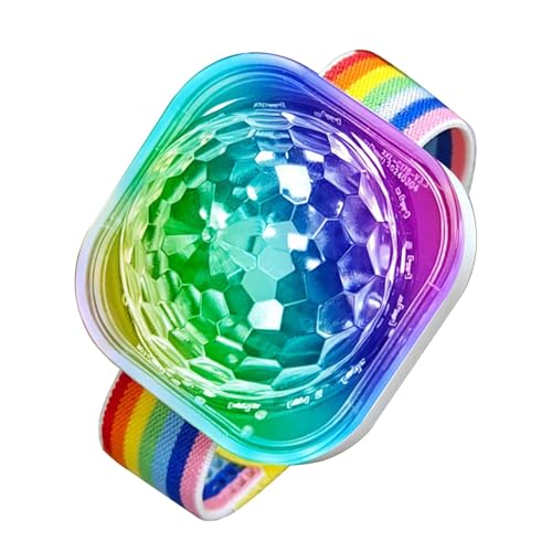 Magisches Kugellicht – Disco-Kugellicht, kleine Discokugel | wiederaufladbares USB-Armband, LED-Disco- , Soundaktivierung für Zuhause, Auto, Dekoration von Générique