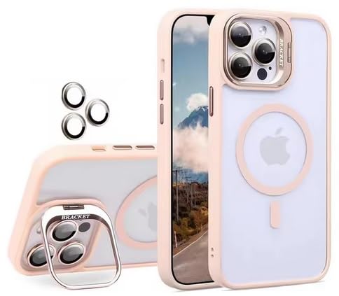 Magnetische Schutzhülle für iPhone mit Kameraschutz (Rosa, iPhone 15 Pro) von Générique