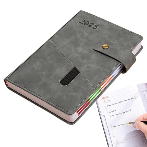 PU Leather Notebook, Daily Planner Book, Work Schedule Planner, Notepad Planner, Customizable Planner, 2025 Monthly Planner for Work, Study, Schedule, Business von Générique