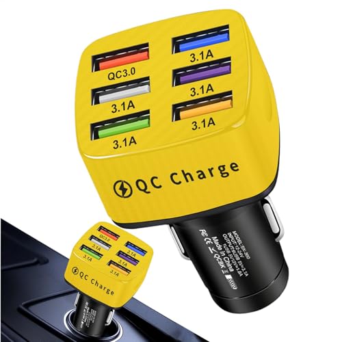 USB-Auto-Ladegerät, Fast Charging Car Charger, Multi-Port Fahrzeug-Ladegerät, tragbares Handy-Ladegerät, Quick Charge USB, Auto-Ladegerät, Auto-Ladegerät mit Sicherheitsfunktionen von Générique