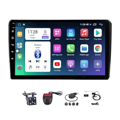 ZGYBDH Android 12 Stereo Autoradio für Au-di RS3 Sportback A3 8P S3 2003-2012 9 Zoll Touchscreen Integriertes Carplay Lenkradsteuerung Android Auto 4G WiFi Bluetooth 5.0 mit Rückfahrkamera (Colo von Générique