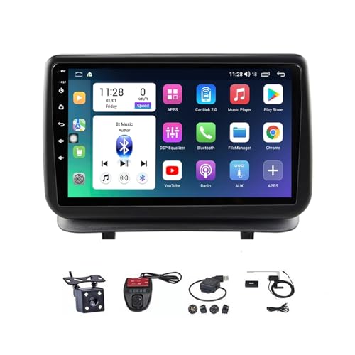 ZGYBDH Android 12 Stereo Autoradio für Re-nault Clio 3 CLIO 3 2005-2014 9 Zoll Touchscreen Integriertes Carplay Lenkradsteuerung Android Auto 4G WiFi Bluetooth 5.0 mit Rückfahrkamera (Farbe: von Générique