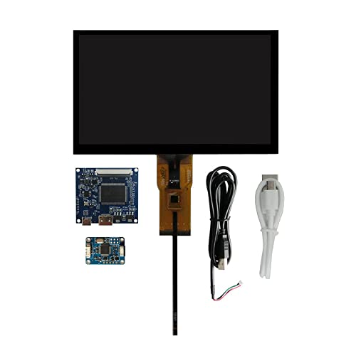 17,8 cm (7 Zoll) für tragbaren Raspberry Pi Orange Pi Computer, Hilfsbildschirm, Sub-Screen-Monitor, 1024 x 600, LCD-Display, Treiber, Steuerplatine, Digitizer, USB-Touchscreen von Generisch