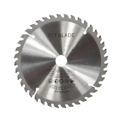 1pc 165mm 24/40/48/60T Hartmetall Holz Sägeblätter for Multi-funktion power Tool TCT Kreissäge Klinge Holz Trennscheibe(165x2.3x20x24T) von Generisch