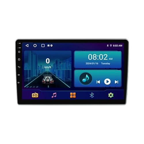 9 Zoll IPS Touchscreen Android 12 Autoradio für Peugeot 307 2001-2008 mit kabellosem CarPlay Android Auto Unterstützung DSP BT HiFi RDS GPS Navi DAB Mirror Link AHD Rückfahrkamera + Lenkradsteuerung von Generisch