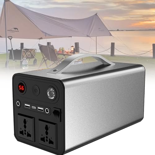 90000mAh Tragbare Power Station 300W - Laptop Powerbank mit 6 Netzteilanschlüssen für Camping, Outdoor-Abenteuer, Reisen & Notstrom von Generisch