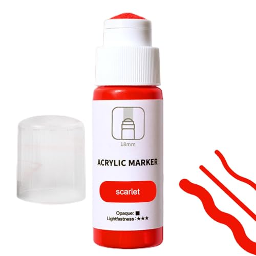 Acryl-Marker-Stift, Graffiti-Stift auf Wasserbasis, permanenter Graffiti-Marker, 18 mm Spitze, große 60 ml Tintenkapazität, einfach zu kontrollieren, für alle Oberflächen von Generisch