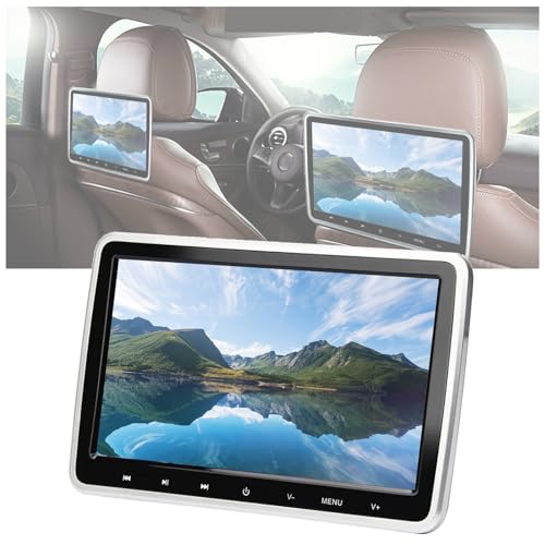 Auto-Kopfstützen-Display mit abnehmbarem DVD-Player, unterstützt DVD/SD/USB, 10,1-Zoll-Bildschirm mit 32-Bit-Game-Controller, perfekt für Kinder, Reiseunterhaltung, universell passend für alle Autos, von Generisch