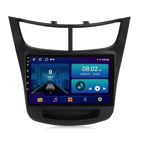 Autoradio Android 11 9 Zoll Touchscreen für Chevrolet Sail 2015-2018 Eingebautes CarPlay Android Auto Unterstützung DSP BT HiFi RDS GPS Navi DAB Mirror Link AHD Rückfahrkamera + Lenkradsteuerung von Generisch