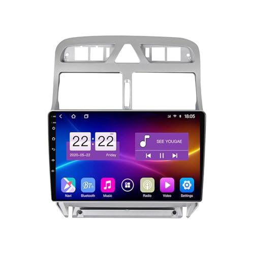 Autoradio Android 12 für Peugeot 307 2001-2008 22,9 cm IPS-Touchscreen integriertes CarPlay Android Auto Unterstützung DAB DSP BT 5.0 RDS HiFi GPS Navigation FM AM Backup Kamera SWC (8Core + 3G + 32G Autoradio Android 12 für Peugeot 307 2001-2008 22,9 cm IPS-Touchscreen integriertes CarPlay Android Auto Unterstützung DAB DSP BT 5.0 RDS HiFi GPS Navigation FM AM Backup Kamera SWC (8Core + 3G + 32G von Generisch